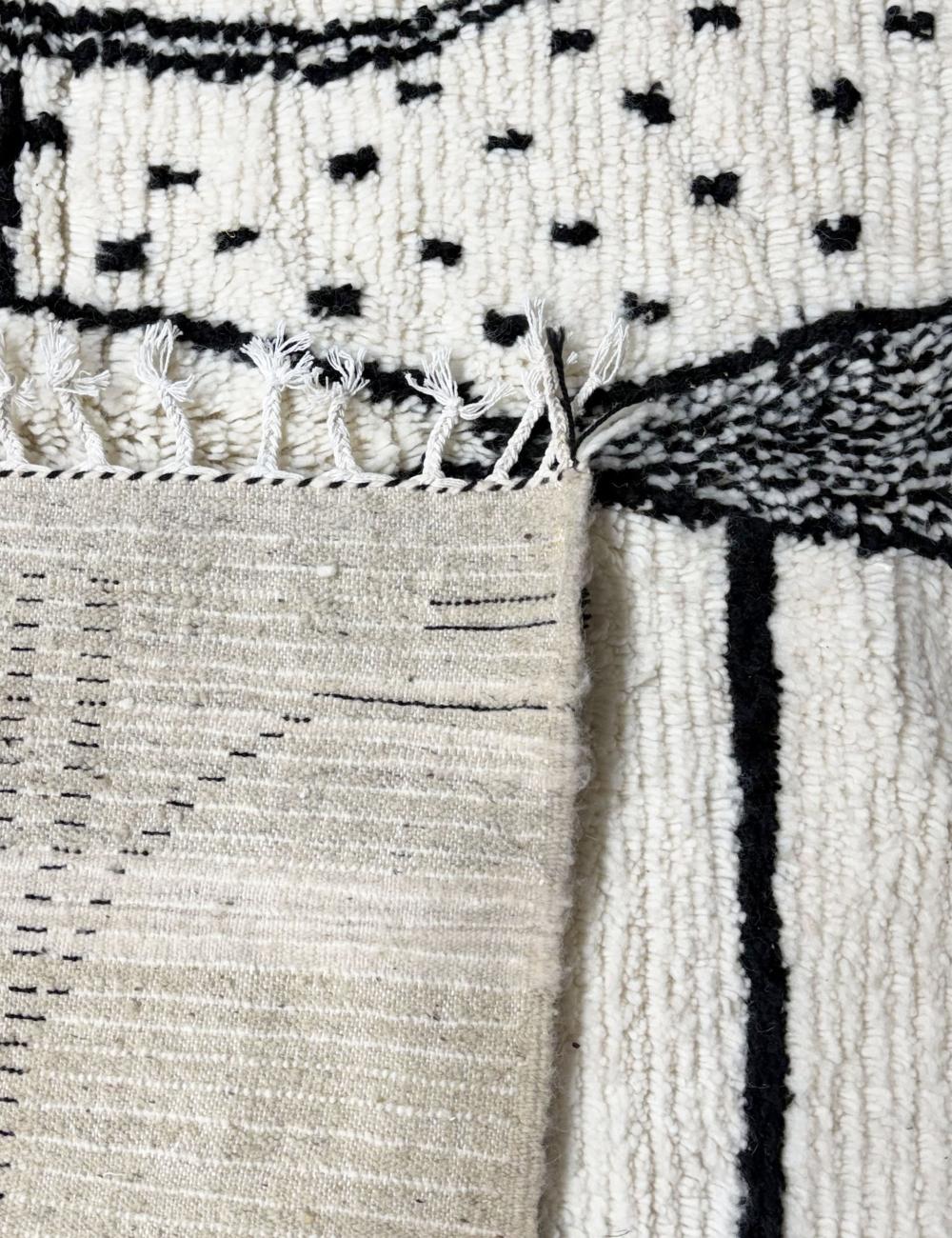 Handmade Moroccan Abstract Wool Rug
