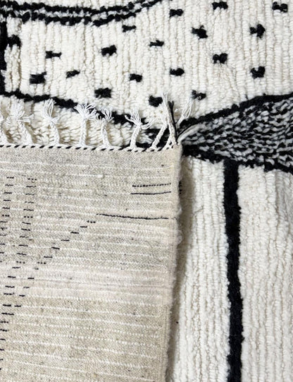 Handmade Moroccan Abstract Wool Rug