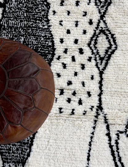 Handmade Moroccan Abstract Wool Rug