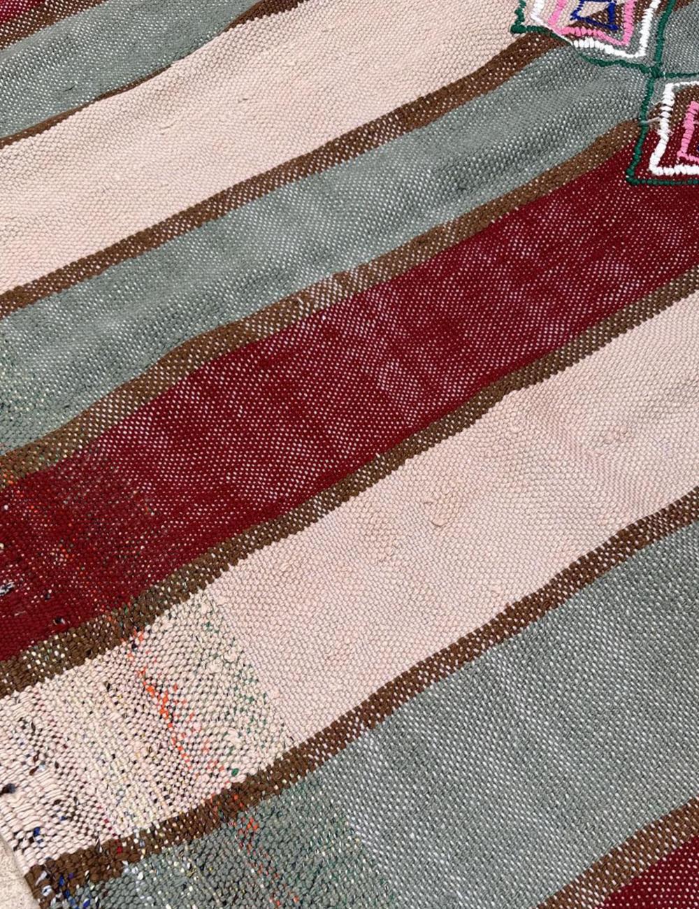 Embroidered Berber Blanket 8.9 x 3.9 ft / 268 x 116 cm