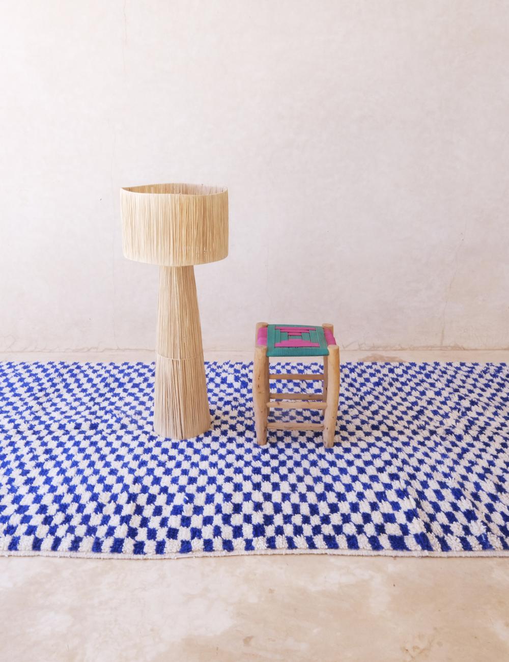 Custom Checkerboard Moroccan Rug