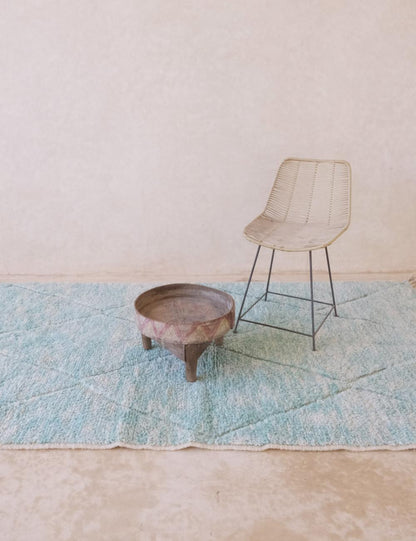 Blue Contemporary Moroccan Rug - Beni Ourain 15