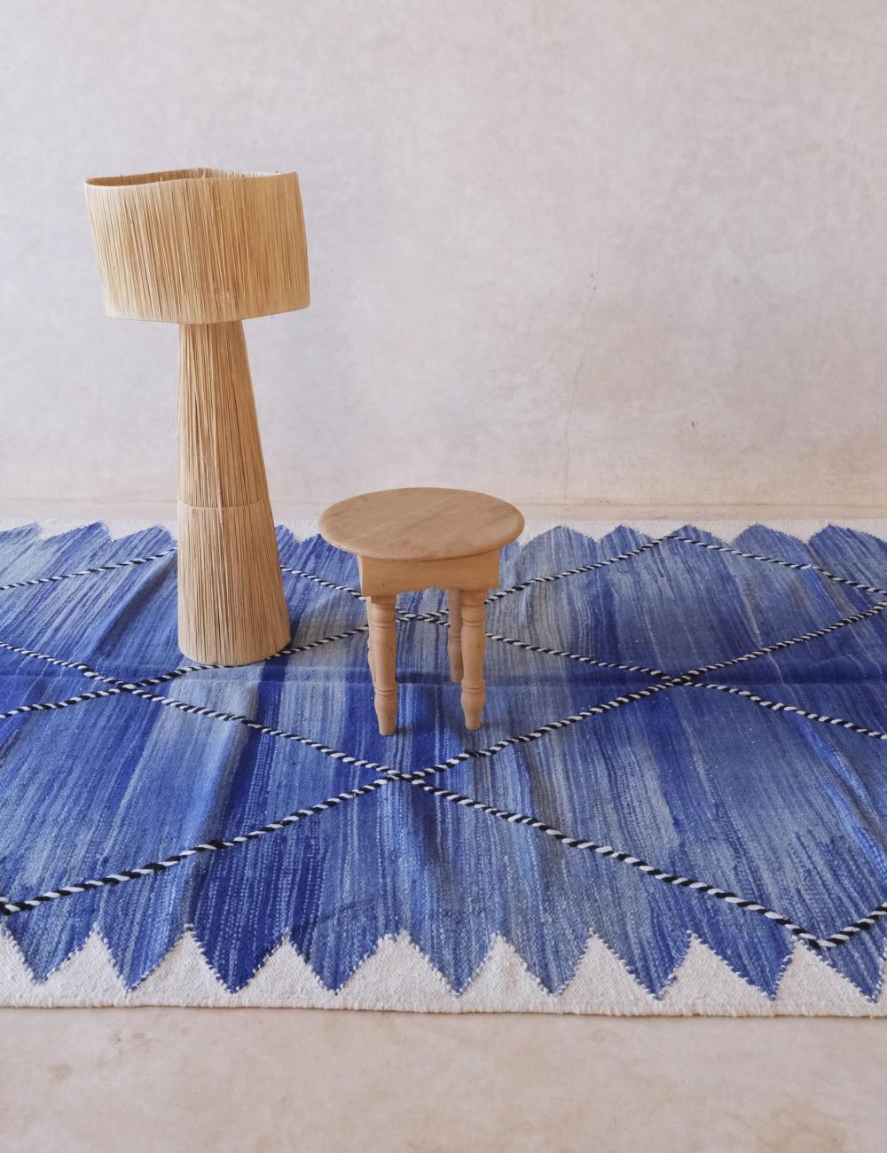 Contemporary Moroccan Flatweave Rug 10.9 x 6.3 ft / 332 x 192 cm