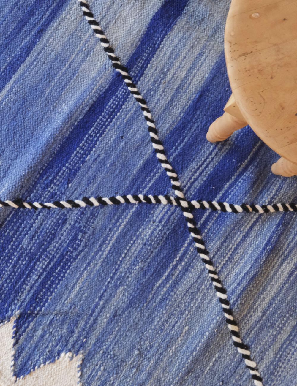 Contemporary Moroccan Flatweave Rug 10.9 x 6.3 ft / 332 x 192 cm