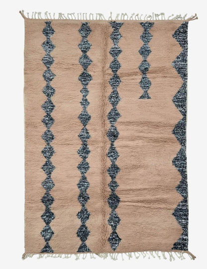 Blush Beige Moroccan Rug 10.1 x 6.4 ft / 309 x 197 cm