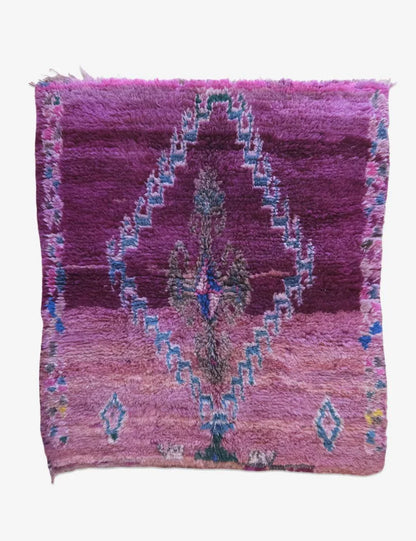 Boho Moroccan Rug 5.4 x 4.8 ft / 165 x 148 cm - Surcoma
