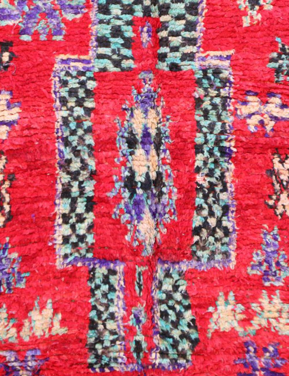 Vibrant Tribal Moroccan Rug 10.4 x 4.8 ft / 318 x 147 cm