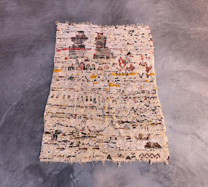 Abstract Moroccan Rug 6.5 x 5.2 ft / 199 x 160 cm - Surcoma