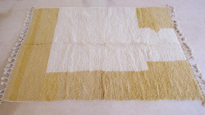Moroccan Yellow Modern Rug 8.5 x 5.3 ft / 259 x 163 cm - Surcoma