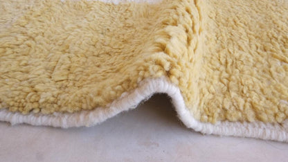 Moroccan Yellow Modern Rug 8.5 x 5.3 ft / 259 x 163 cm - Surcoma