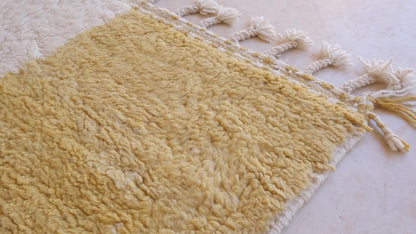Moroccan Yellow Modern Rug 8.5 x 5.3 ft / 259 x 163 cm - Surcoma