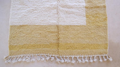 Moroccan Yellow Modern Rug 8.5 x 5.3 ft / 259 x 163 cm - Surcoma