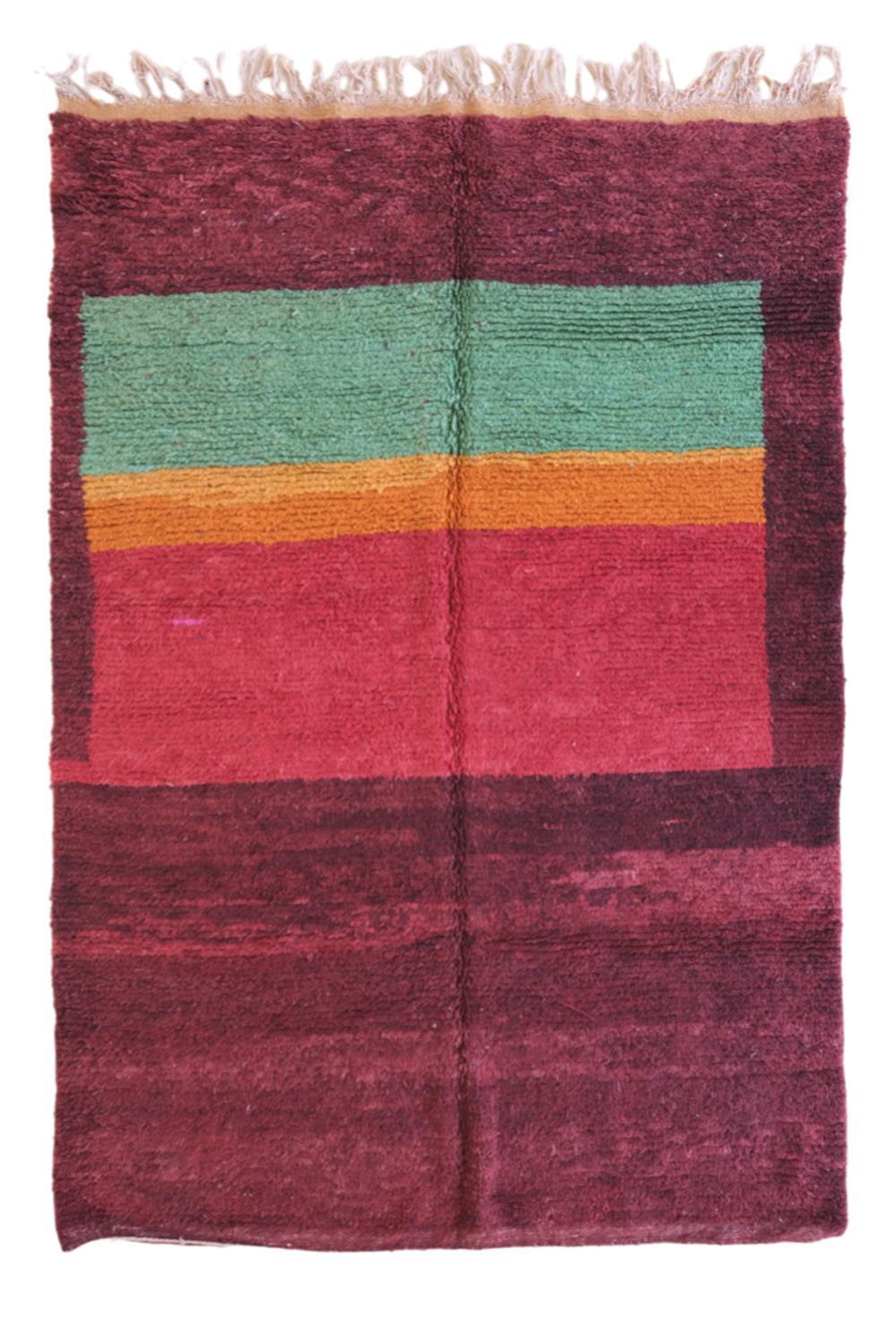 Moroccan Colorful Boujad Berber Carpet 9.8 x 6.4 ft / 300 x 195 cm - Surcoma