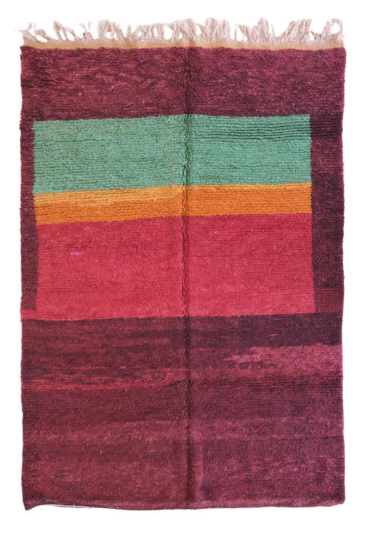 Moroccan Colorful Boujad Berber Carpet 9.8x6.4 ft / 300x195 cm - Surcoma