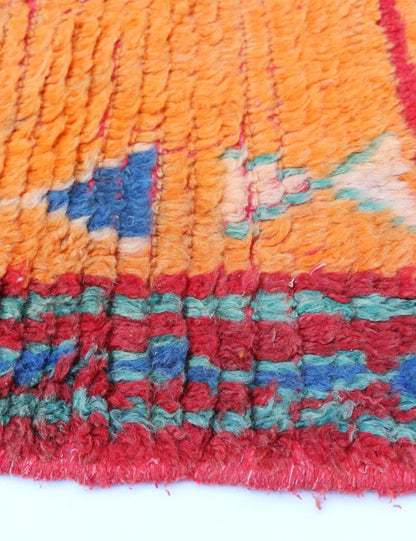 Orange Moroccan Rug 10.8 x 5.5 ft / 330 x 168 cm