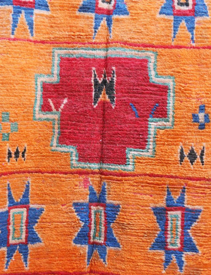 Orange Moroccan Rug 10.8 x 5.5 ft / 330 x 168 cm