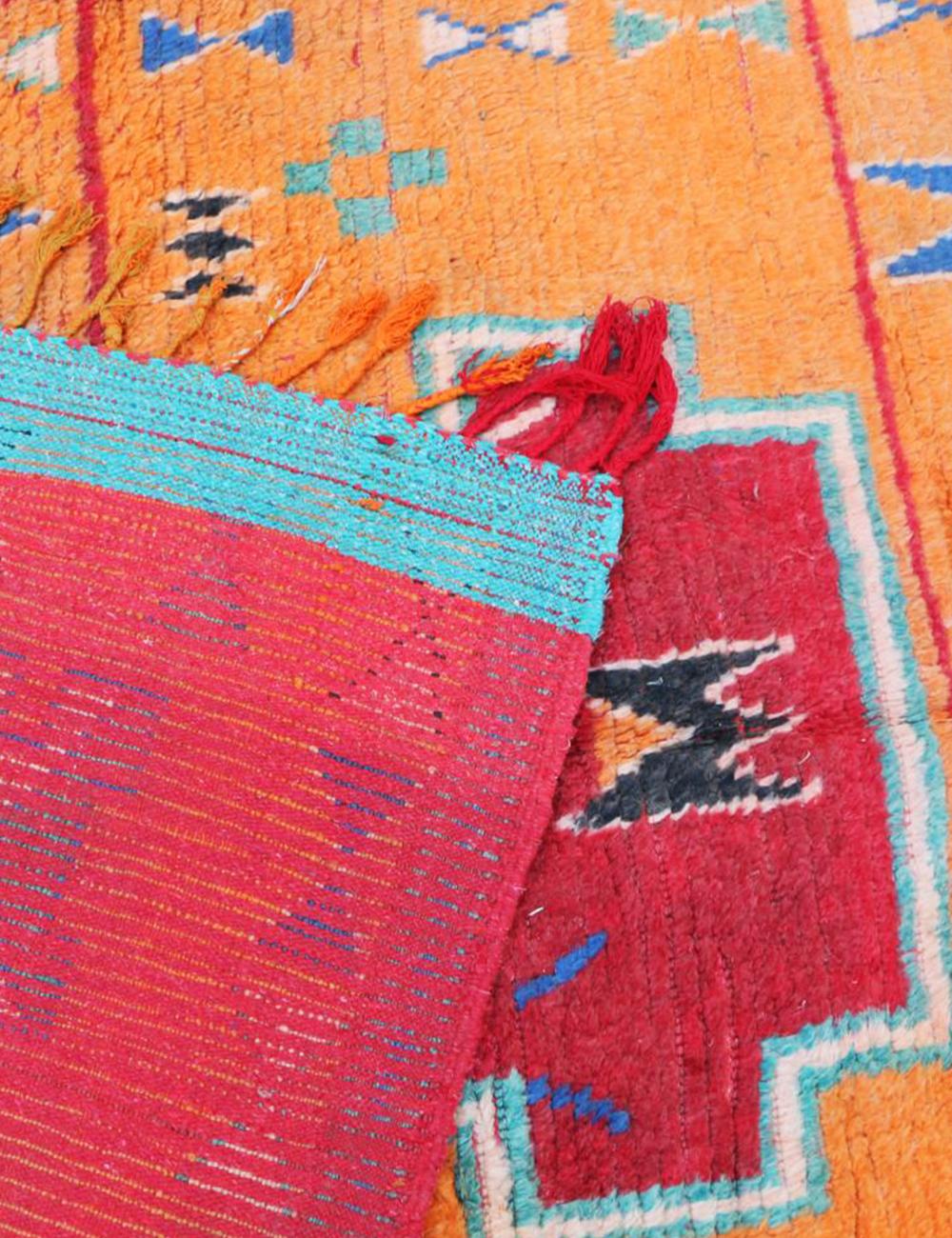 Orange Moroccan Rug 10.8 x 5.5 ft / 330 x 168 cm