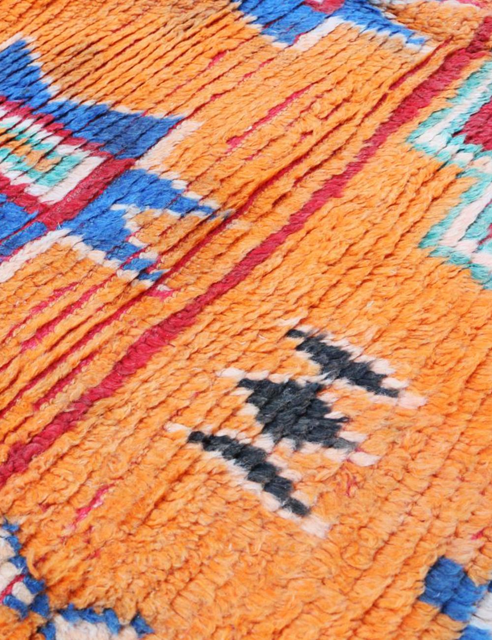 Orange Moroccan Rug 10.8 x 5.5 ft / 330 x 168 cm