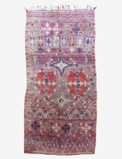 Moroccan Berber Wool Rug 13.5 x 6.4 ft / 411 x 195 cm - Surcoma