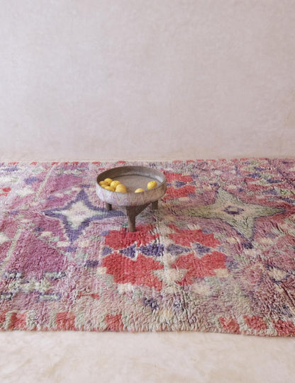 Moroccan Berber Wool Rug 13.5 x 6.4 ft / 411 x 195 cm - Surcoma