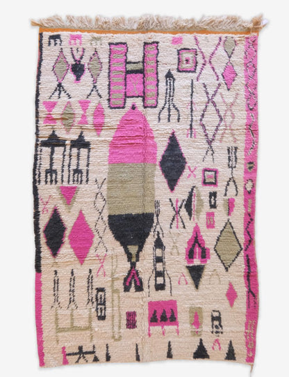 Boujad Moroccan Rug 9 x 5.8 ft / 274 x 177 cm - Surcoma