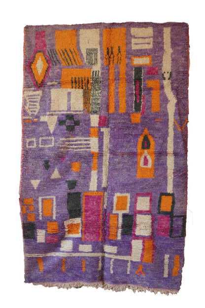 Moroccan Modern Boujad Wool Rug 8.8 x 5.5 ft / 268 x 170 cm - Surcoma