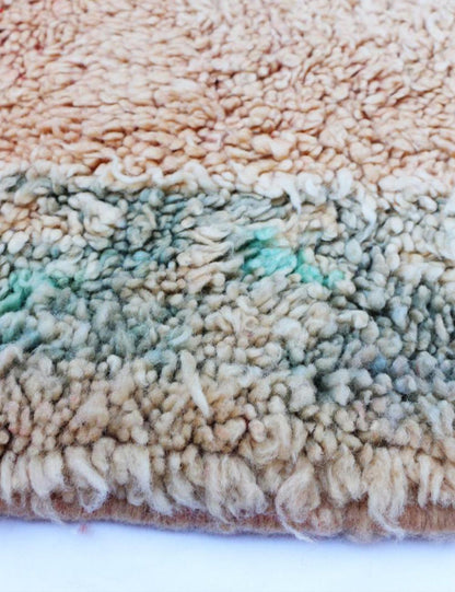 Handwoven Berber Wool Rug with Animal Motifs 10.2 x 6.8 ft / 310 x 208 cm