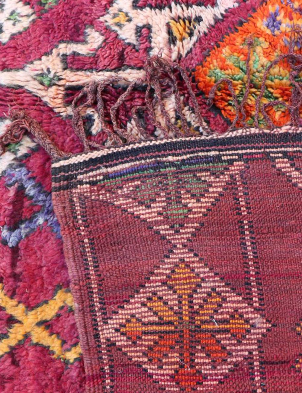 Moroccan Vintage Boujad Wool Rug 10.9 x 6.7 ft / 333 x 206 cm