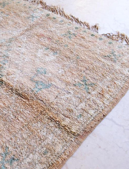 1980s Moroccan Handwoven Wool Rug 13.7 x 6.8 ft / 418 x 210 cm