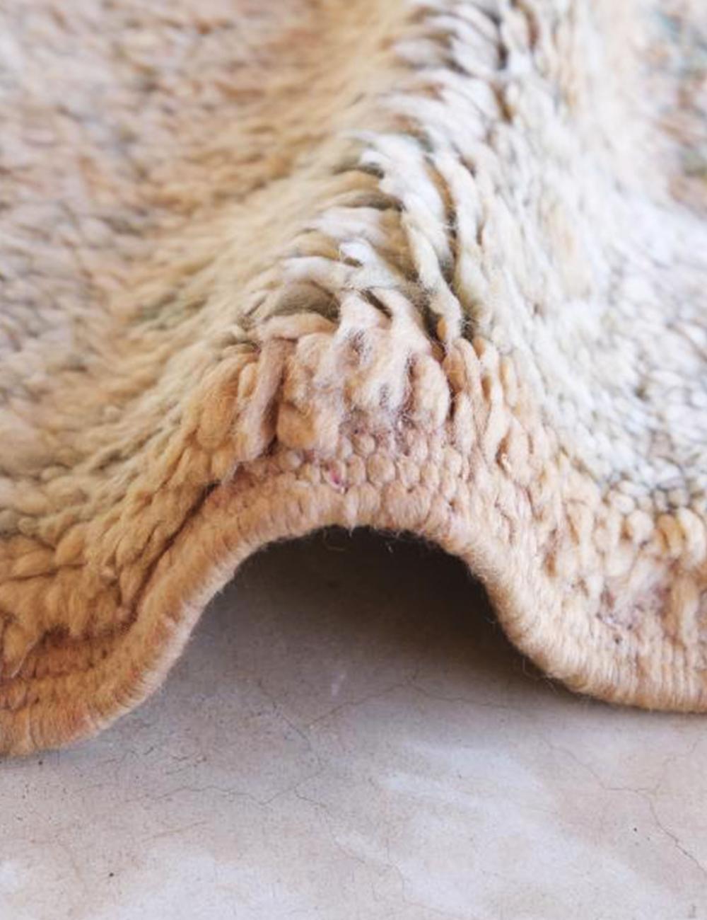 1980s Moroccan Handwoven Wool Rug 13.7 x 6.8 ft / 418 x 210 cm