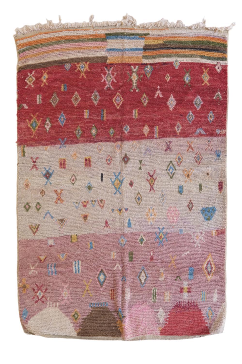 Moroccan Berber Wool Rug 10.2 x 7 ft / 312 x 216 cm - Surcoma
