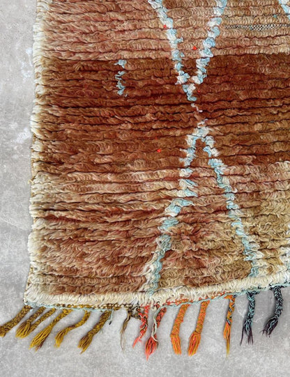 Ombré Berber Wool Runner Rug 9.8 x 3.2 ft / 300 x 98 cm