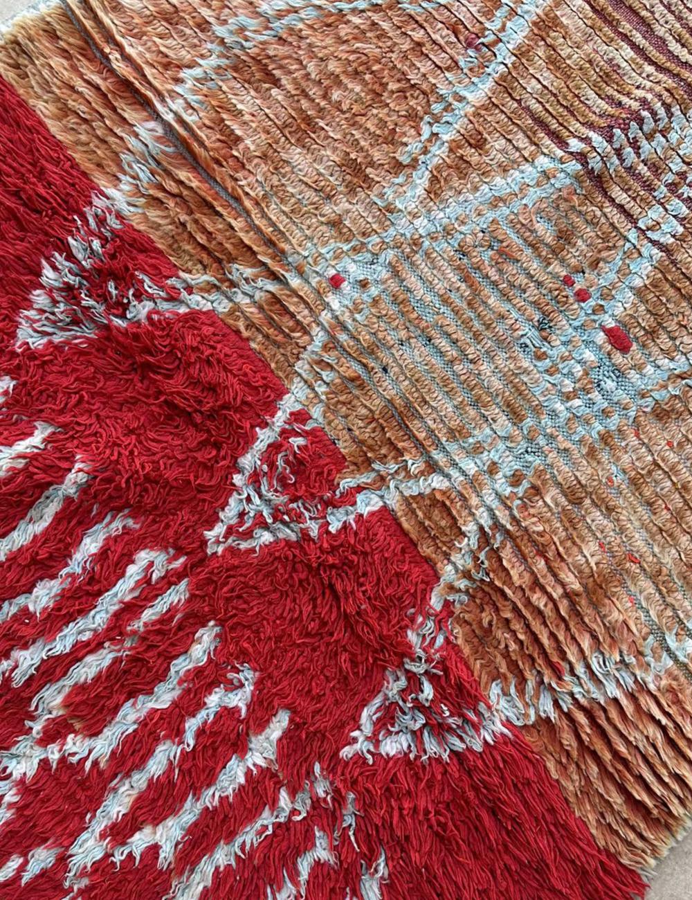 Ombré Berber Wool Runner Rug 9.8 x 3.2 ft / 300 x 98 cm
