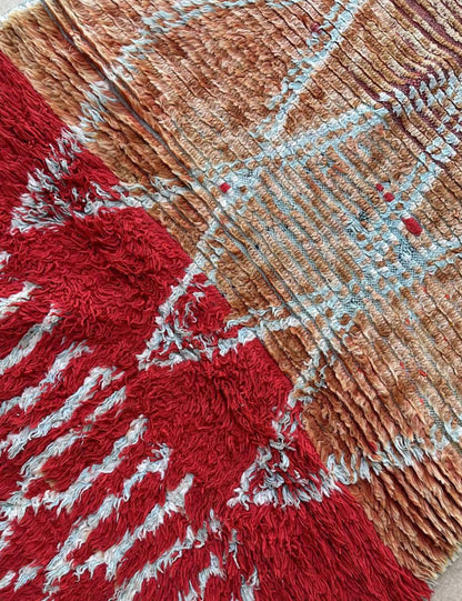 Ombré Berber Wool Runner Rug 9.8 x 3.2 ft / 300 x 98 cm