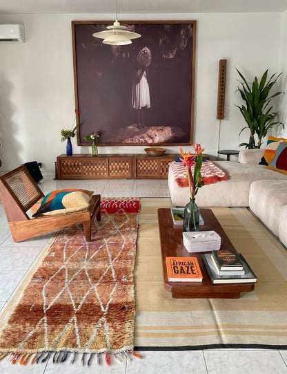 Ombré Berber Wool Runner Rug 9.8 x 3.2 ft / 300 x 98 cm