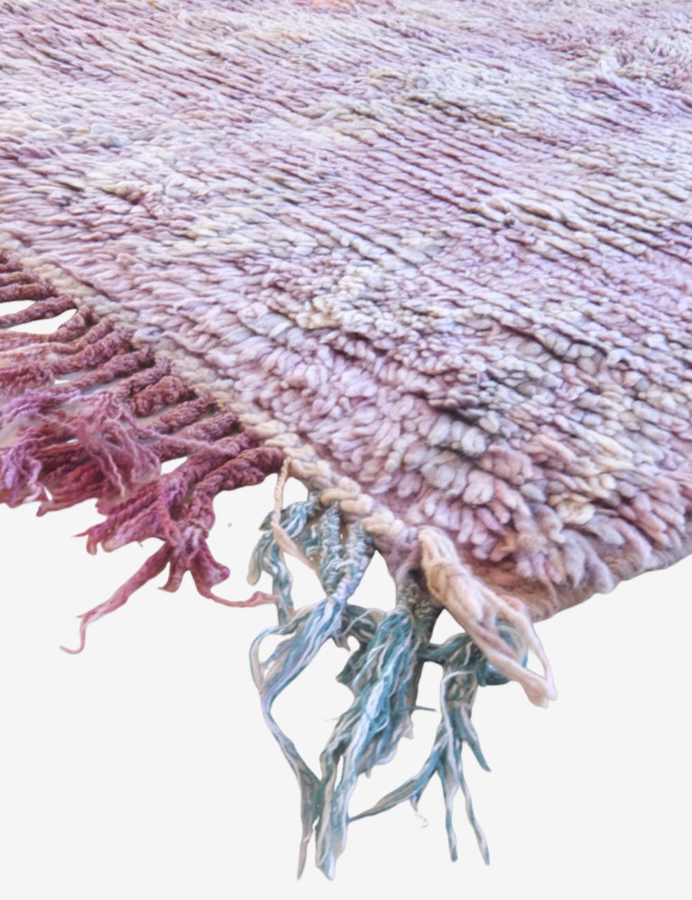 Lavender Purple Moroccan Rug 8.8 x 4.2 ft / 267 x 130 cm