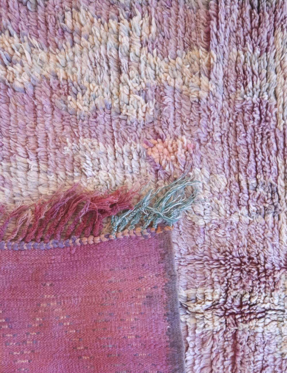 Lavender Purple Moroccan Rug 8.8 x 4.2 ft / 267 x 130 cm
