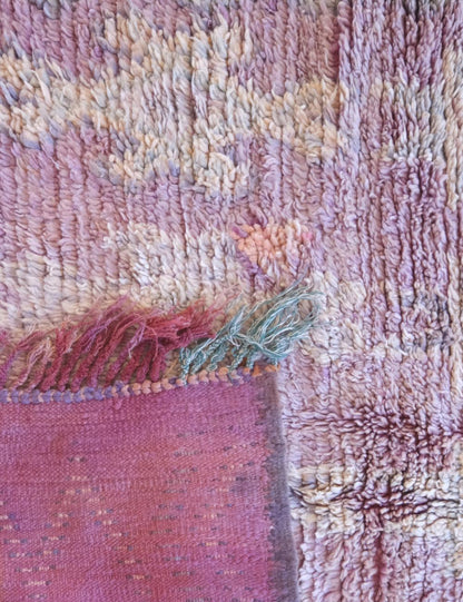 Lavender Purple Moroccan Rug 8.8 x 4.2 ft / 267 x 130 cm - Surcoma
