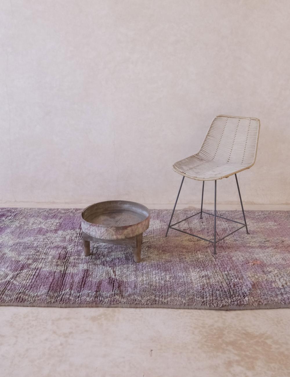 Lavender Purple Moroccan Rug 8.8 x 4.2 ft / 267 x 130 cm