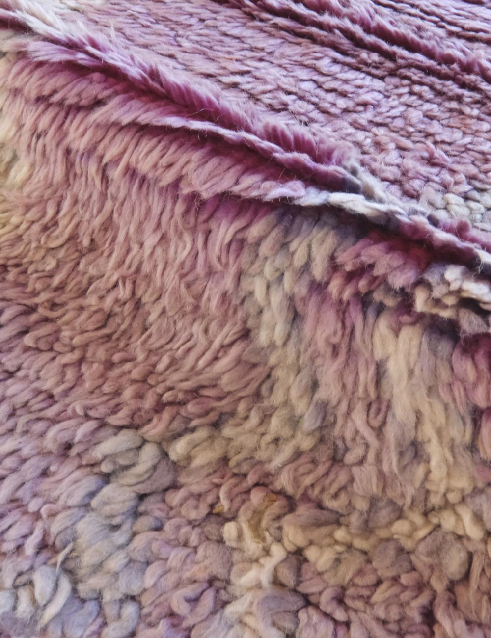 Lavender Purple Moroccan Rug 8.8 x 4.2 ft / 267 x 130 cm