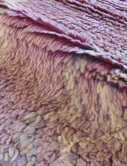 Lavender Purple Moroccan Rug 8.8 x 4.2 ft / 267 x 130 cm - Surcoma