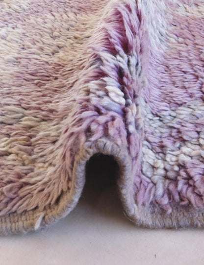 Lavender Purple Moroccan Rug 8.8 x 4.2 ft / 267 x 130 cm - Surcoma