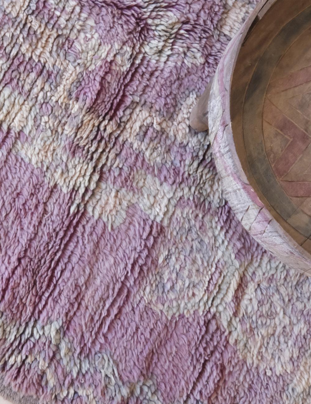 Lavender Purple Moroccan Rug 8.8 x 4.2 ft / 267 x 130 cm