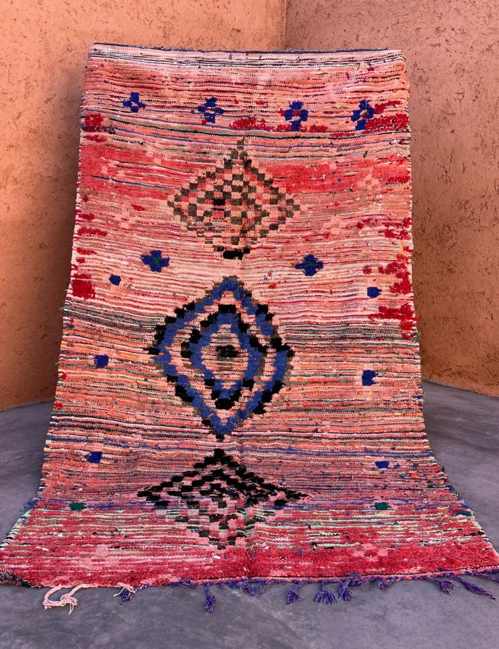 Vintage Moroccan Boujad Rug 9.4 x 5.4 ft / 287 x 167 cm