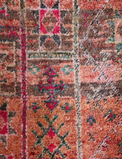 Earth Tone Moroccan Rug 8.8 x 5.8 ft / 269 x 178 cm