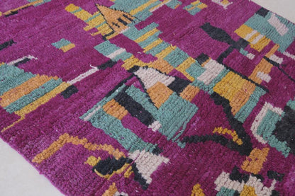Moroccan Abstract Boujad Wool Rug 8.9 x 5.7 ft / 270 x 175 cm - Surcoma