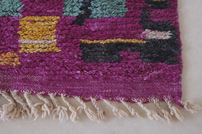 Moroccan Abstract Boujad Wool Rug 8.9 x 5.7 ft / 270 x 175 cm - Surcoma
