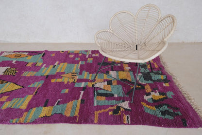Moroccan Abstract Boujad Wool Rug 8.9 x 5.7 ft / 270 x 175 cm - Surcoma