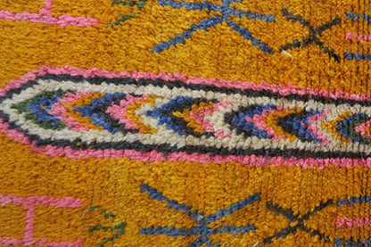 Moroccan Boujad Wool Runner Rug 12.8 x 2.3 ft / 391 x 72 cm - Surcoma