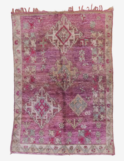 Boujad Vintage Moroccan Rug 8.2 x 5.5 ft / 249 x 170 cm - Surcoma